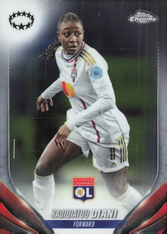 Topps Womens Chrome 2023-2024 Kadidiatou Diani Lyon Champions League Card #11