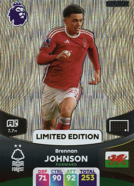 Panini Premier League Adrenalyn 2024 23 24 Brennan Johnson Limited Edition