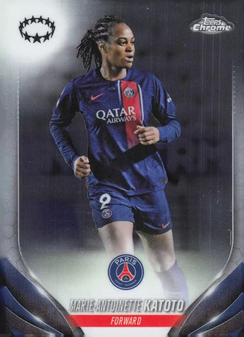 Topps Womens Chrome 2023-2024 Marie-Antoinette Katoto Champions League Card #9