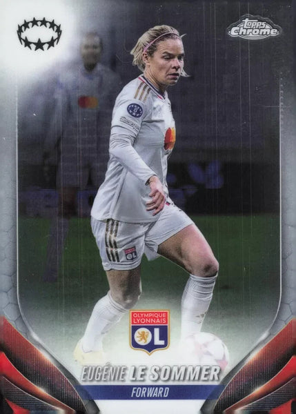 Topps Womens Chrome 2023-2024 Eugenie Le Sommer Lyon Champions League Card #28