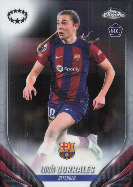 Topps Womens Chrome 2023-2024 Lucia Corrales Champions League Card #19