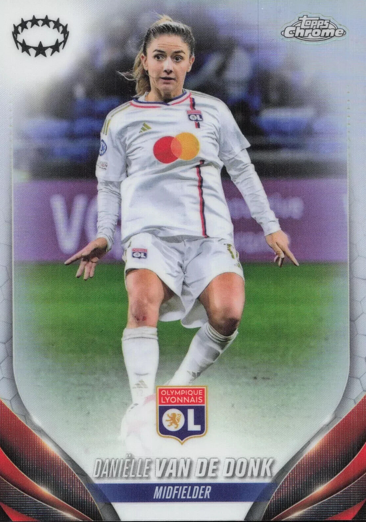 Topps Womens Chrome 2023-2024 Danielle Van De Donk Champions League Card #36