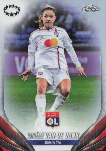 Topps Womens Chrome 2023-2024 Danielle Van De Donk Champions League Card #36