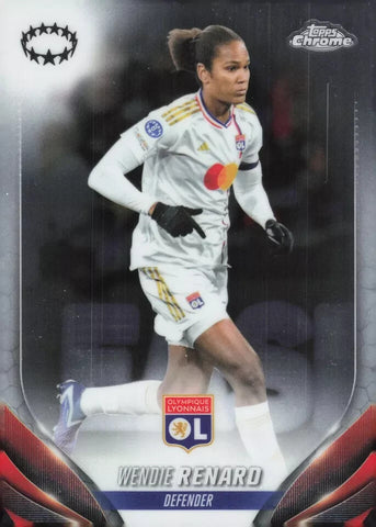 Topps Womens Chrome 2023-2024 Wendie Renard Lyon Champions League Card #3