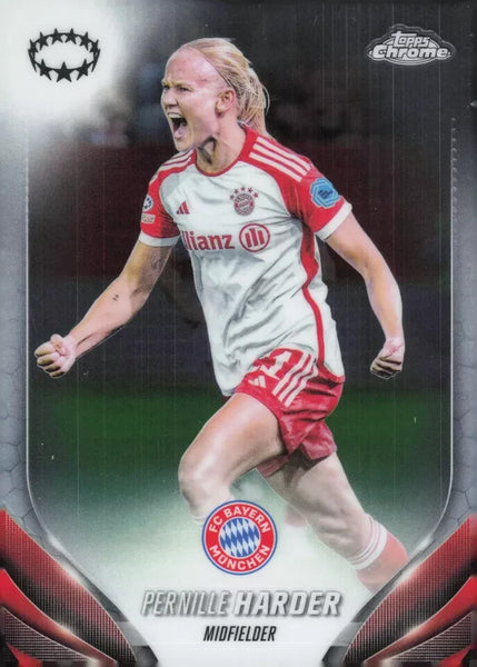 Topps Womens Chrome 2023-2024 Pernille Harder Champions League Card #78