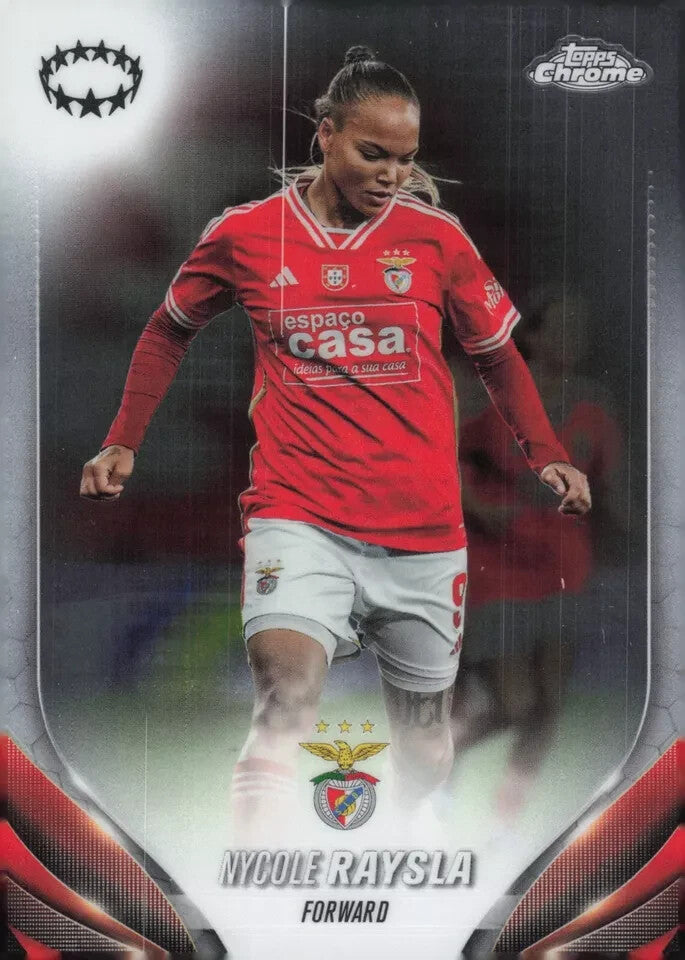 Topps Womens Chrome 2023-2024 Nycole Raysla Benfica Champions League Card #63