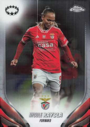 Topps Womens Chrome 2023-2024 Nycole Raysla Benfica Champions League Card #63