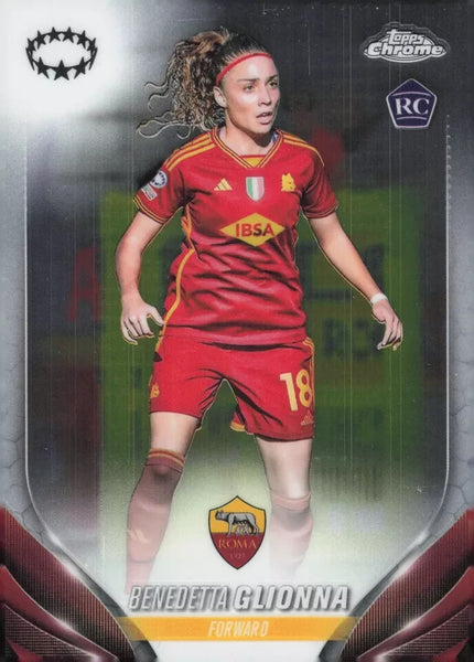 Topps Womens Chrome 2023-2024 Benedetta Glionna Roma Champions League Card #29