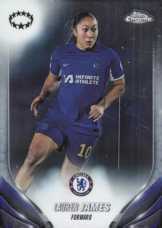 Topps Womens Chrome 2023-2024 Lauren James Chelsea Champions League #10