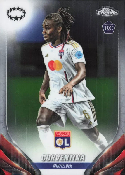 Topps Womens Chrome 2023-2024 Corventina Lyon Champions League Card #6