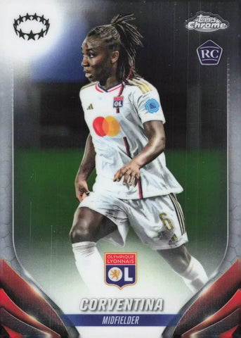 Topps Womens Chrome 2023-2024 Corventina Lyon Champions League Card #6