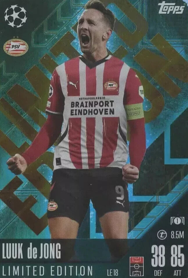 Topps Match Attax 2024/2025 Luuk de Jong Limited Edition PSV Eindhoven LE 18