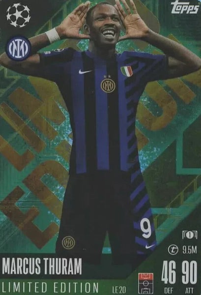 Topps Match Attax 2024/2025 Marcus Thuram Limited Edition Inter Milan LE 20
