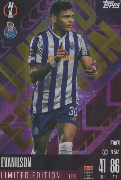 Topps Match Attax 2024/2025 Evanilson Limited Edition FC Porto Card LE 19