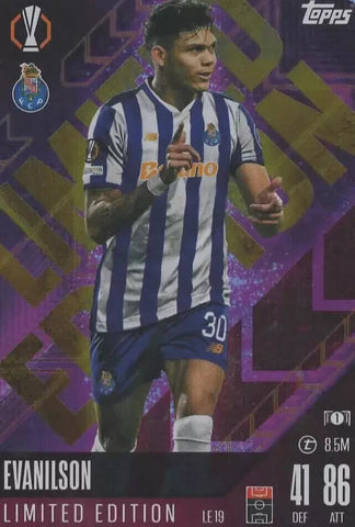 Topps Match Attax 2024/2025 Evanilson Limited Edition FC Porto Card LE 19