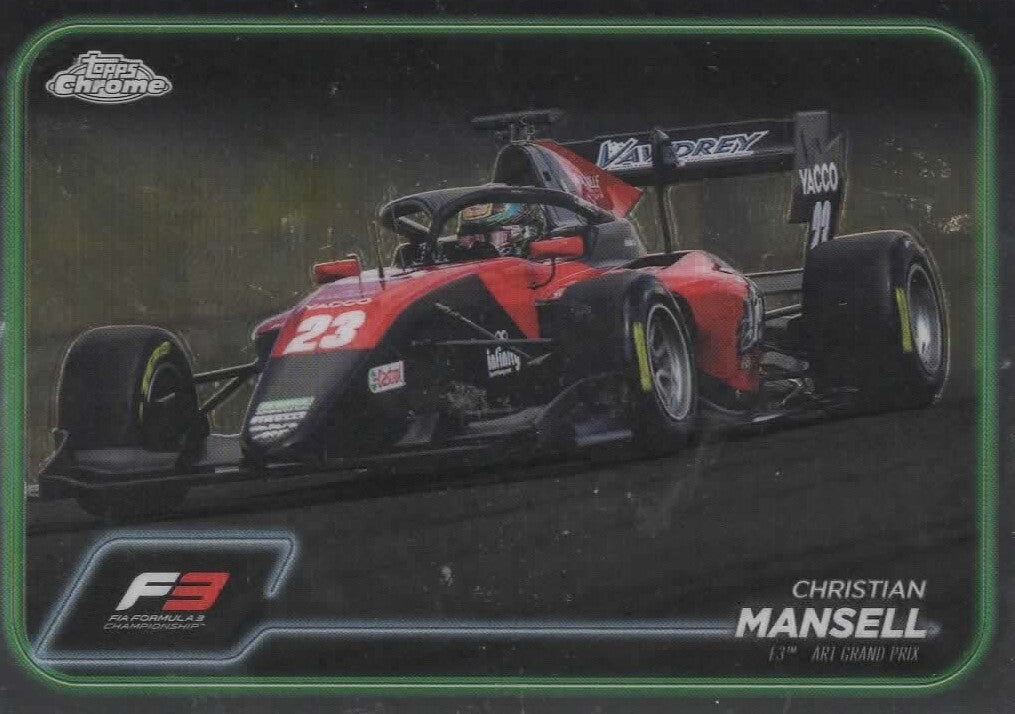 Topps Chrome Formula 1 2024 Christian Mansell F3 Arts Grand Prix Card #136