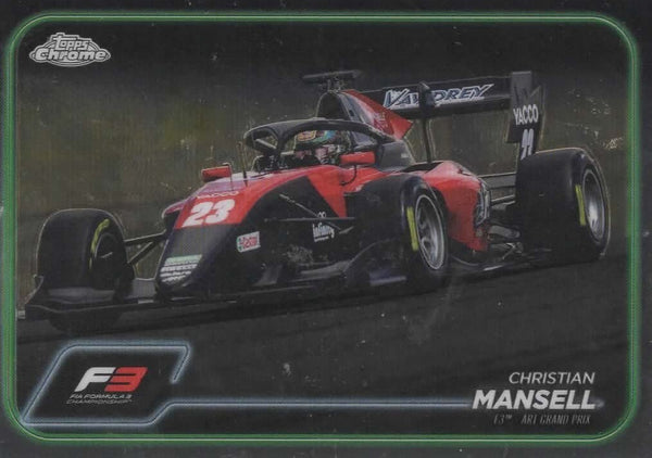 Topps Chrome Formula 1 2024 Christian Mansell F3 Arts Grand Prix Card #136