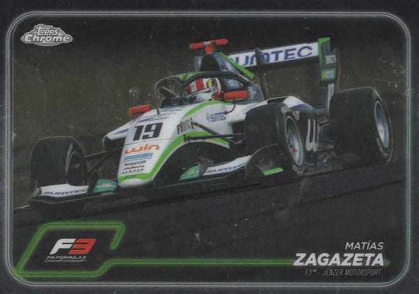Topps Chrome Formula 1 2024 Matias Zagazeta F3 Jenzer Motorsport Card