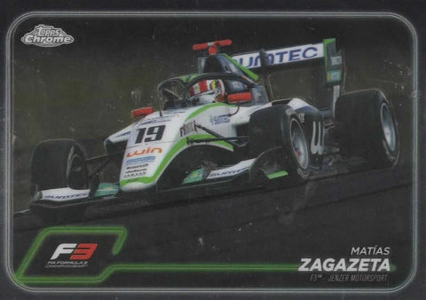Topps Chrome Formula 1 2024 Matias Zagazeta F3 Jenzer Motorsport Card