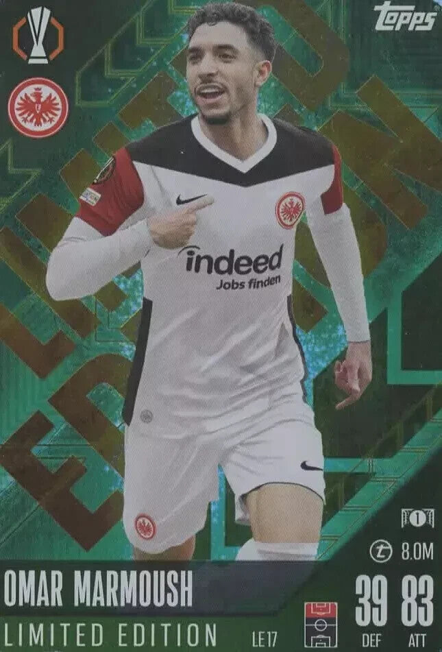 Topps Match Attax 2024/2025 Omar Marmous Limited Edition Eintracht Frankfurt