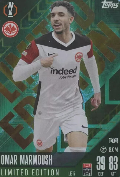 Topps Match Attax 2024/2025 Omar Marmous Limited Edition Eintracht Frankfurt