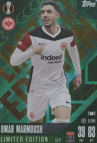 Topps Match Attax 2024/2025 Omar Marmous Limited Edition Eintracht Frankfurt