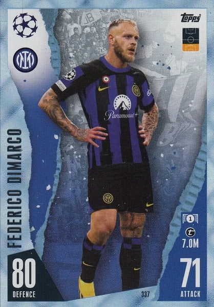 Match Attax 23/24 Champions League Crystal Parallel Fedrico DiMarco Card