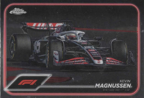 Topps Chrome Formula 1 2024 Kevin Magnussen Moneygram Haas Team Card #88