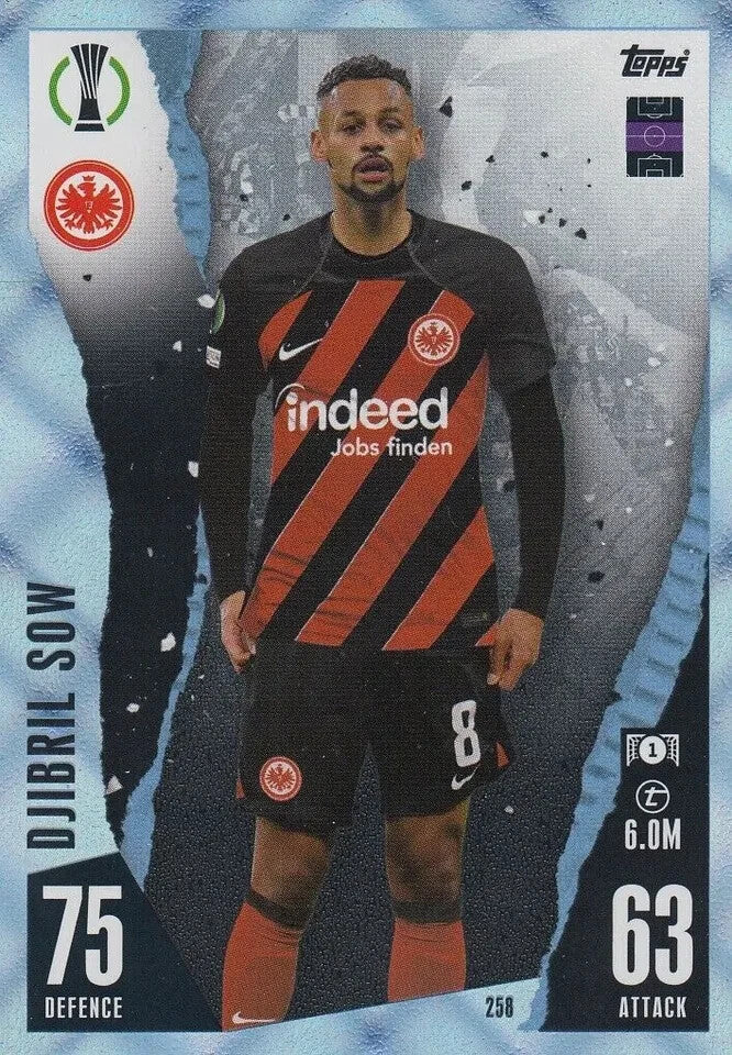 Match Attax 23/24 Champions League Crystal Parallel Djibril Sow Card