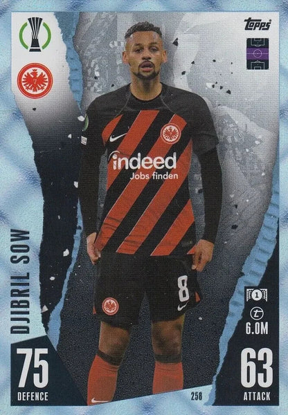 Match Attax 23/24 Champions League Crystal Parallel Djibril Sow Card
