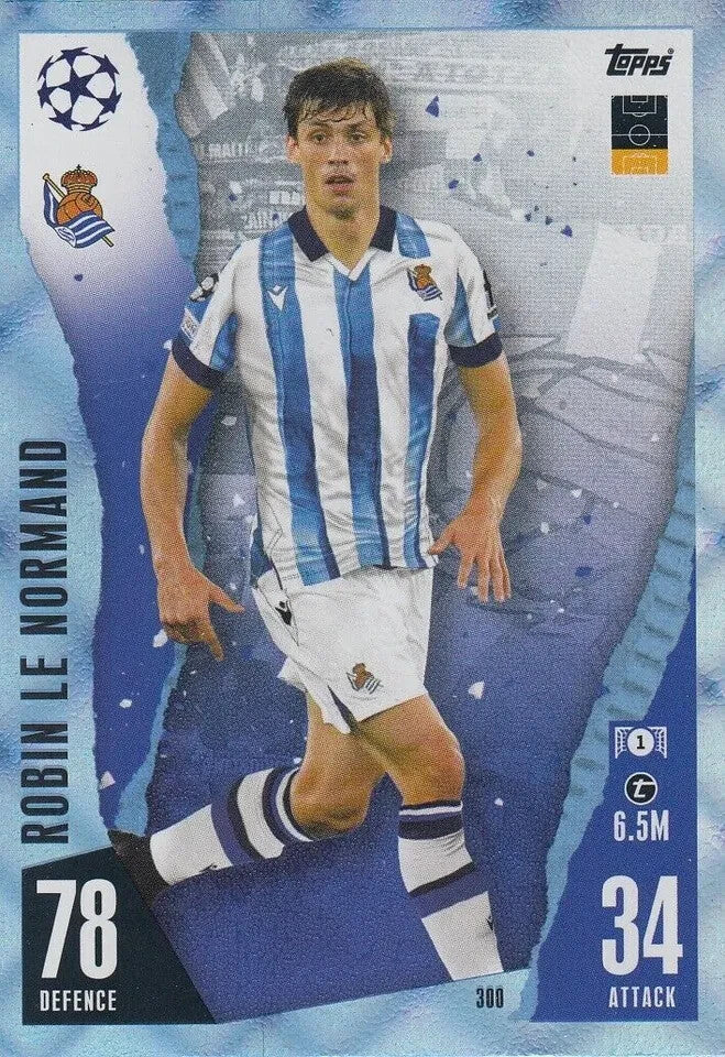 Match Attax 23/24 Champions League Crystal Parallel Robin Le Normand Card
