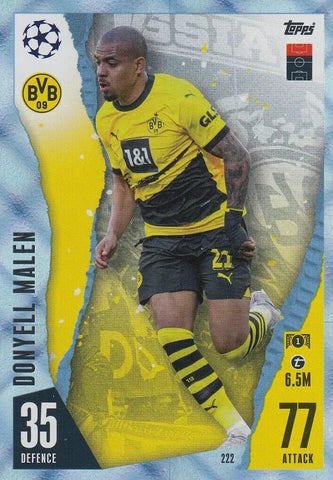 Match Attax 2023/2024 23/24 Champions League Crystal Parallel Doynell Malen Card