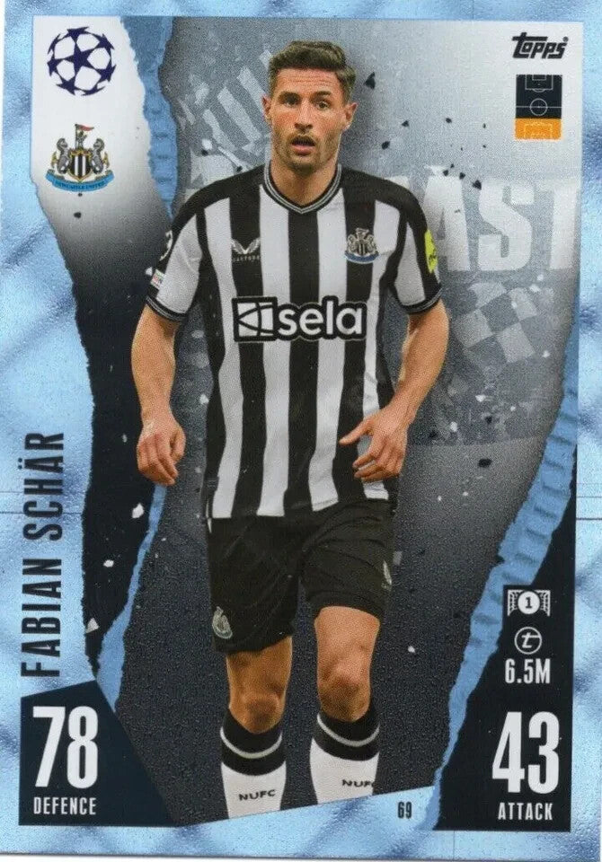Match Attax 2023/24 23/24 Champions League Crystal Parallel Fabian Schar Card