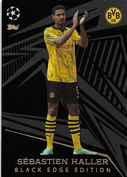 Match Attax Extra 23/24 Sebastian Haller Dortmund Black Edge Trading Card