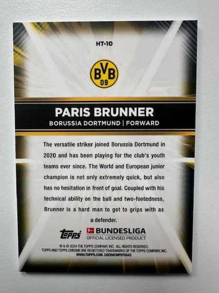 Topps 60 Years Celebration Bundesliga 2023/24 Paris Brunner Dortmund Card HT-10