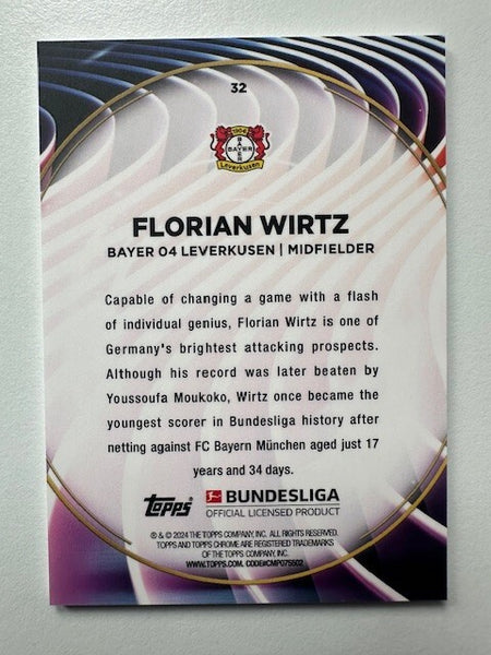 Topps 60 Years Celebration Bundesliga 2023/24 Florian Wirtz Leverkusen Card #32