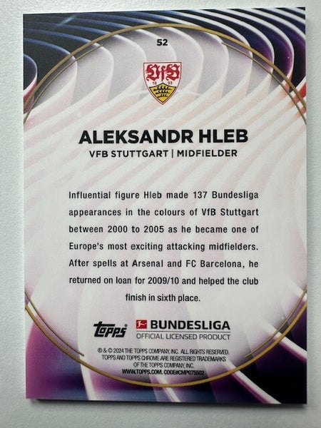 Topps 60 Years Celebration Bundesliga 2023/24 Aleksandr Hleb Stuttgart Card #52