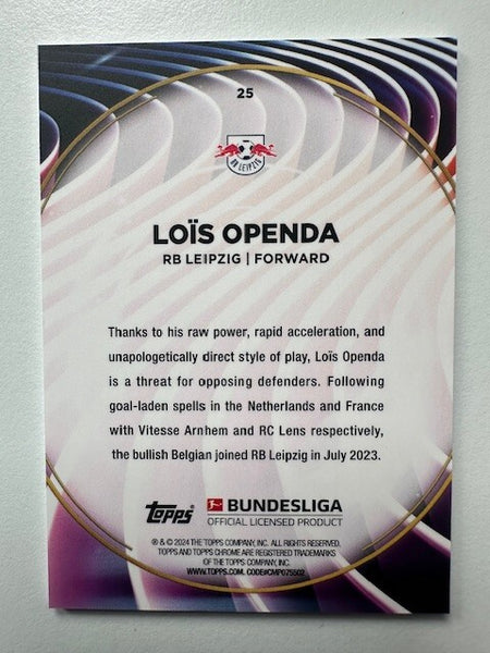Topps 60 Years Celebration Bundesliga 2023/24 Lois Openda RB Leipzig Card #25