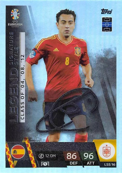 Match Attax UEFA Euro 2024 Xavi Signature Style Legend Trading Card