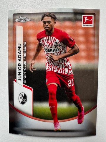 Topps Chrome Bundesliga 2023/24 Junior Adamu Sport-Club Freiburg Card No 40