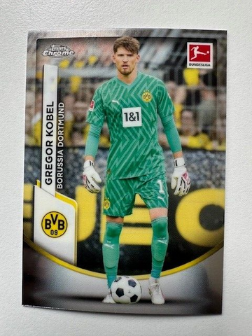 Topps Chrome Bundesliga 2023/24 Gregor Kobel Borussia Dortmund Card No 22