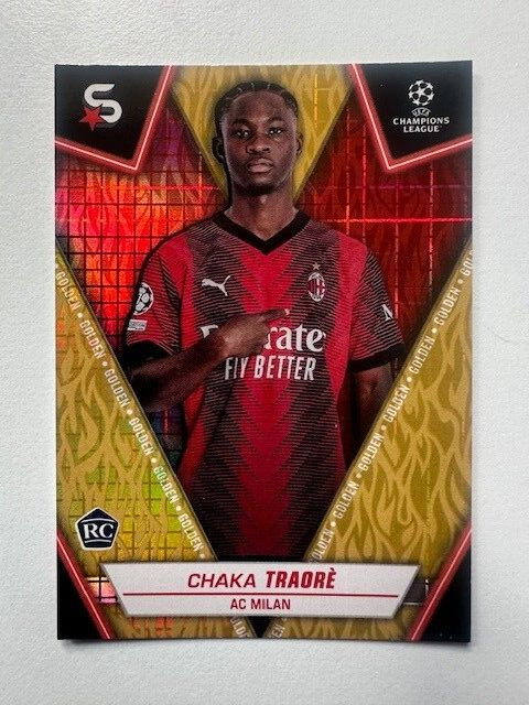 Topps Superstars 2024 23/24 Chaka Traore AC Milan Golden Card /50