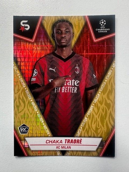 Topps Superstars 2024 23/24 Chaka Traore AC Milan Golden Card /50