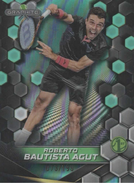 Topps 2024 Graphite Tennis Roberto Bautista Agut Parallel Chrome Card /199
