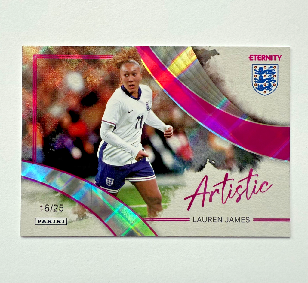 Panini Eternity 2025 Lauren James Artistic Magenta /25 Lionesses England Card