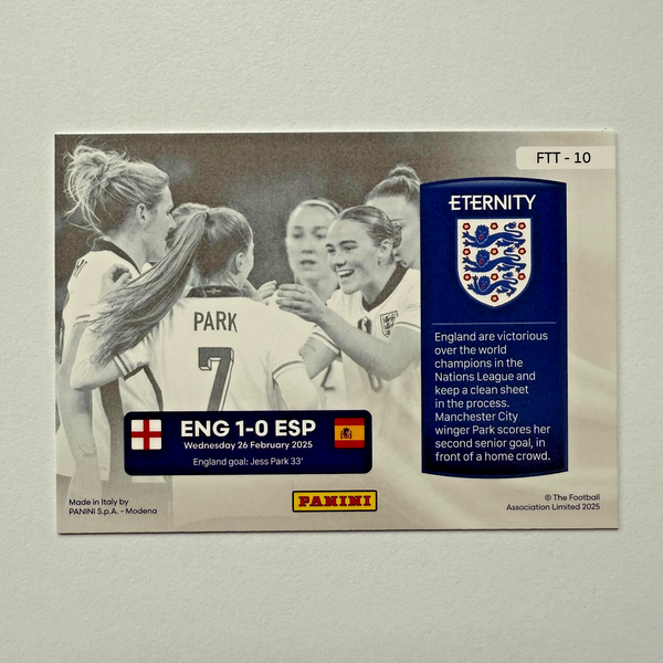 Panini Eternity 2025 Jess Park For The Team Magenta /25 Lionesses England Card