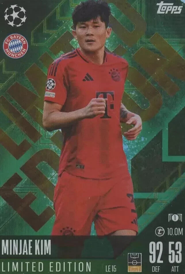 Topps Match Attax 2024/2025 Min-Jae Kim Limited Edition FC Bayern München Card