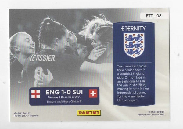 Panini Eternity 2025 Grace Clinton For The Team Magenta /25 Lionesses Card