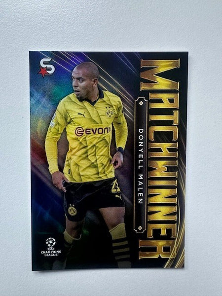 Topps Superstars 2024 23/24 Donyell Malen Matchwinner Dortmund Card MW-12