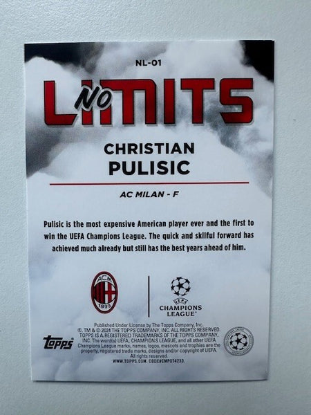 Topps Superstars 2024 23/24 Christian Pulisic AC Milan No Limits Trading Card